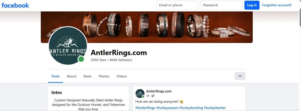 Antler Rings Facebook Profile Image