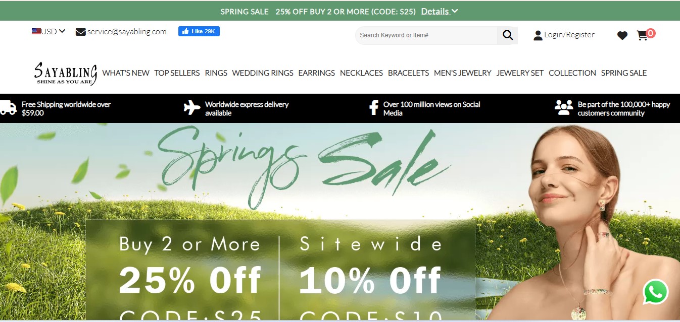 Sayabling Jewelry Reviews