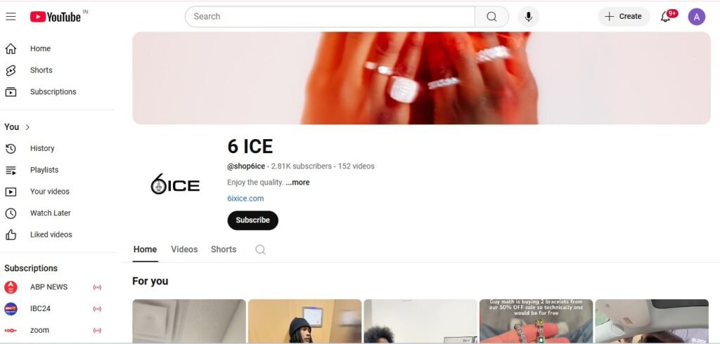 6 Ice Youtube Channel