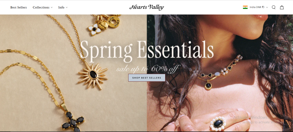 Hearts Valley Jewelry Homepage Image