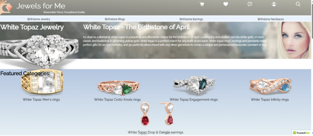 Jewels For Me Homepage Image