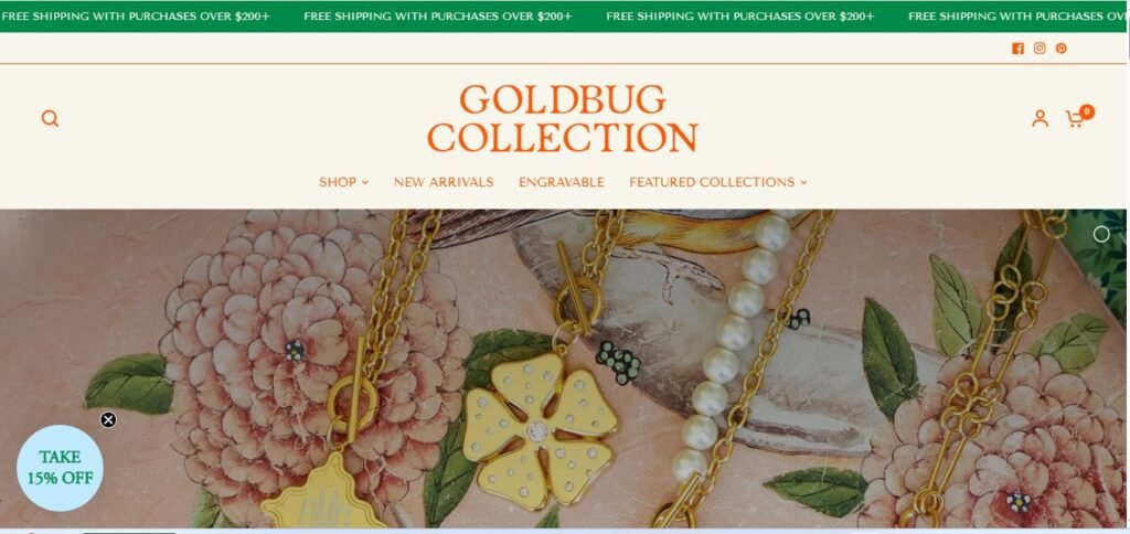Gold Bug Jewelry Homepage Image