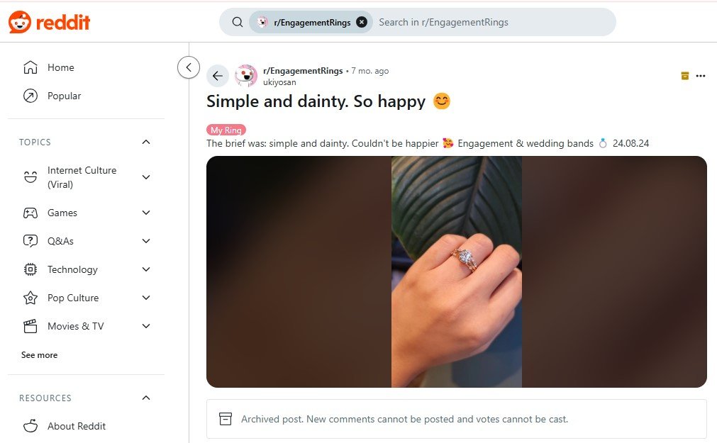Simple & Dainty Reviews On Reddit