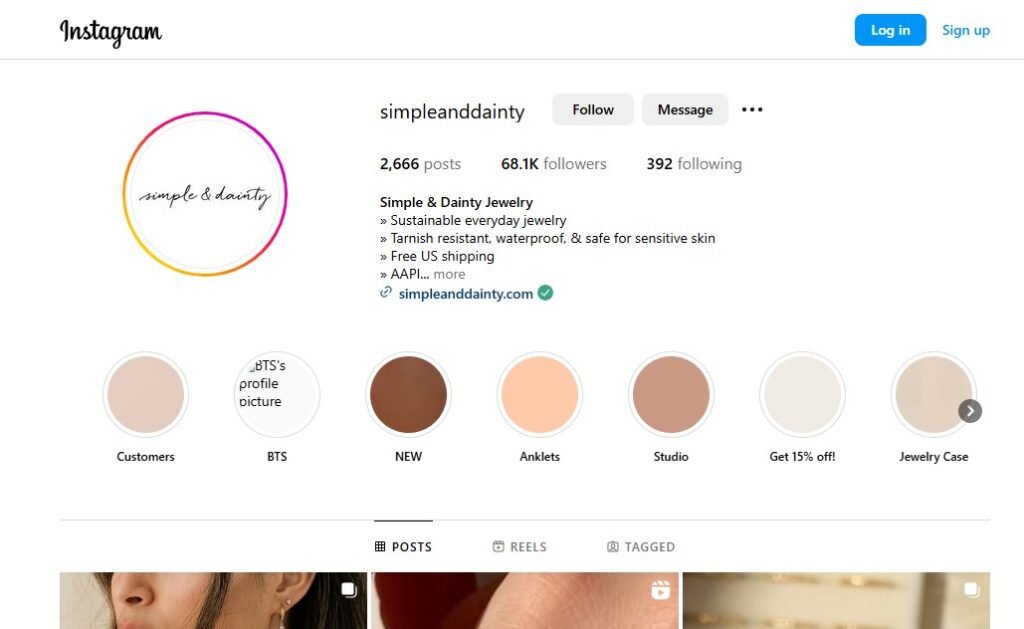Simple & Dainty Instagram Profile Image