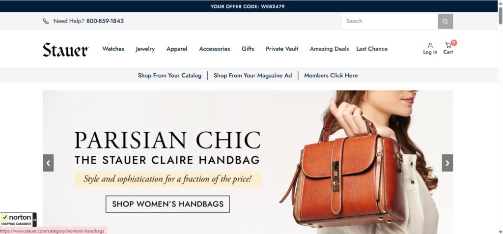 Stauer Jewelry Homepage Image