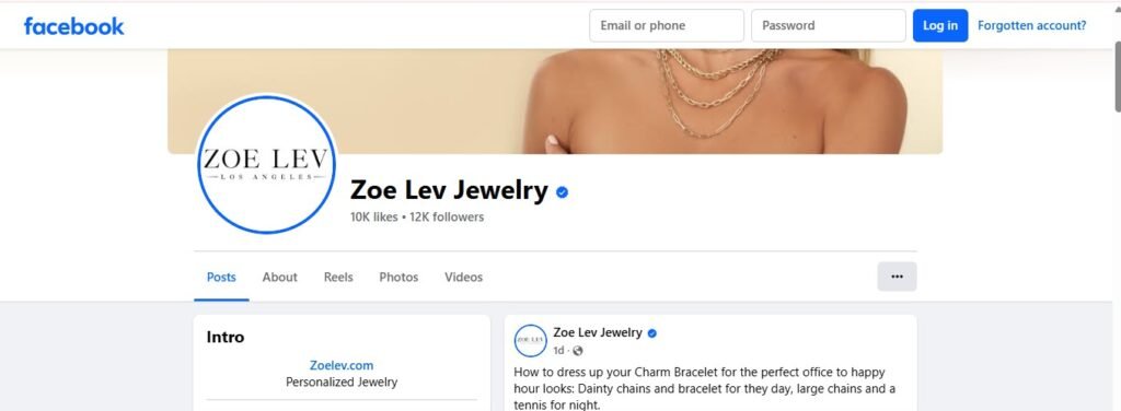 Zoe Lev Jewelry Facebook Profile Image