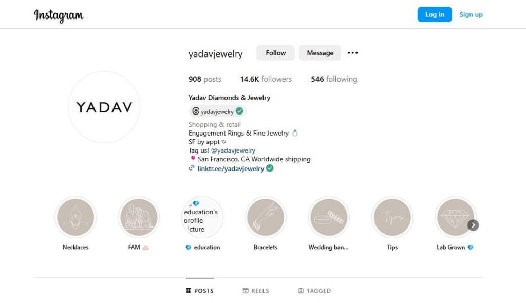 Yadav Jewelry Instagram Profile Image