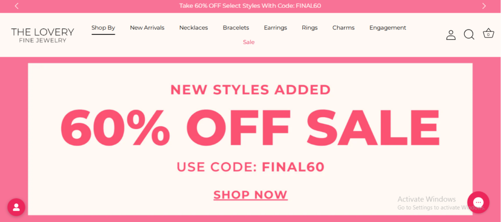 The Lovery Fine Jewelry Homepage