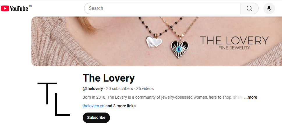 The Lovery Fine Jewelry YouTube Channel