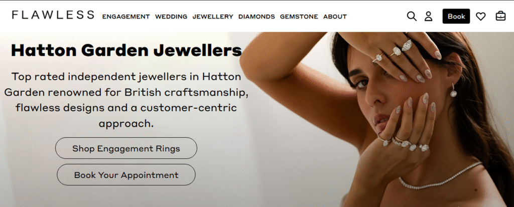 Flawless Fine Jewellery Homepage