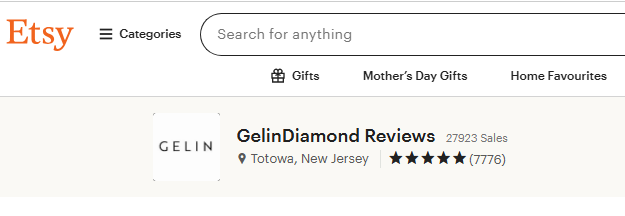 Gelin Diamond Review On Etsy