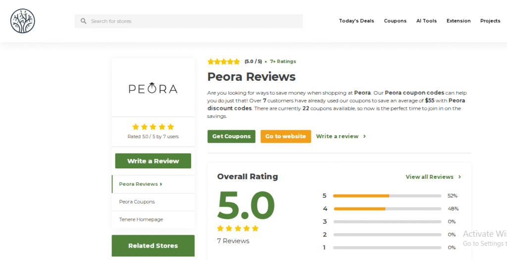 Peora Jewelry Review On TenereTeam