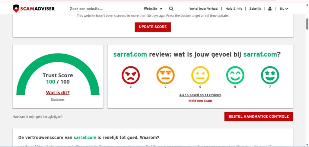 Sarraf Jewelry Reviews on Scamadviser