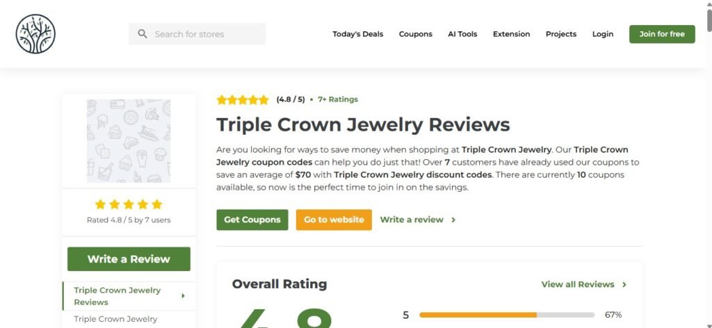 Triple Crown Jewelry Reviews On Tenereteam