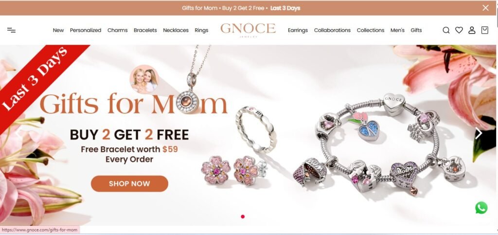Gnoce Jewelry Homepage Image