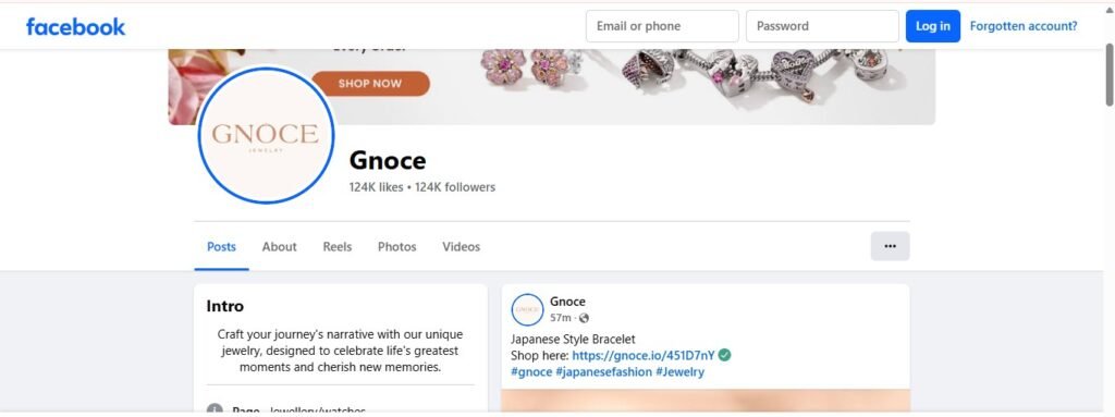 Gnoce Jewelry Facebook Profile Image