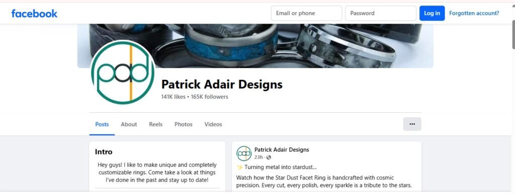 Patrick Adair Designs Facebook Profile Image
