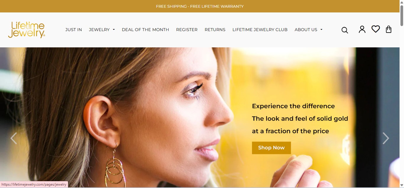 Lifetime Jewelry Homepage Image