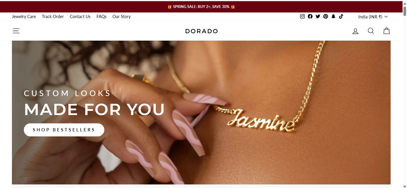 Dorado Jewelry Homepage Image