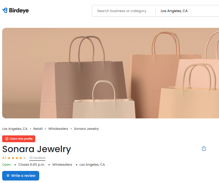 Sonara Jewelry Review On Birdeye