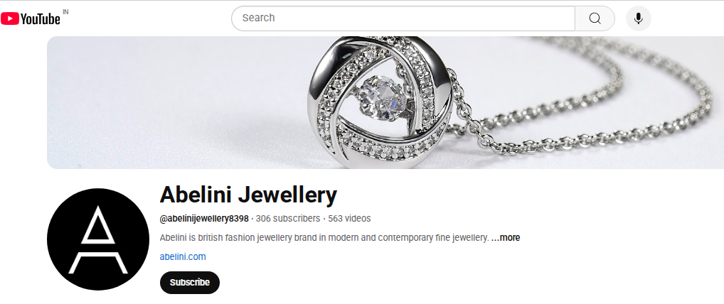 Abelini Jewellery YouTube Channel