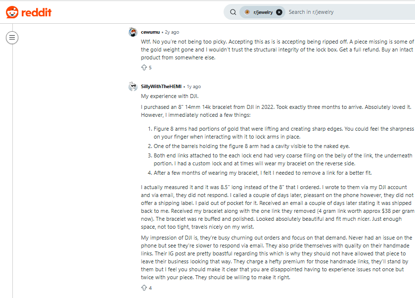 Daniel Jewelry Inc Review On Reddit