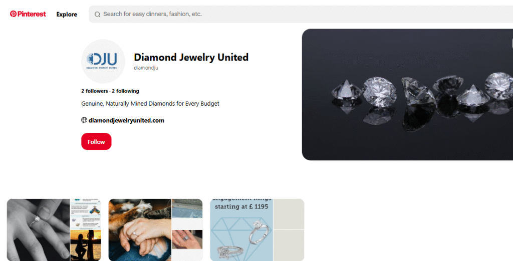 Diamond Jewelry United Pinterest Profile