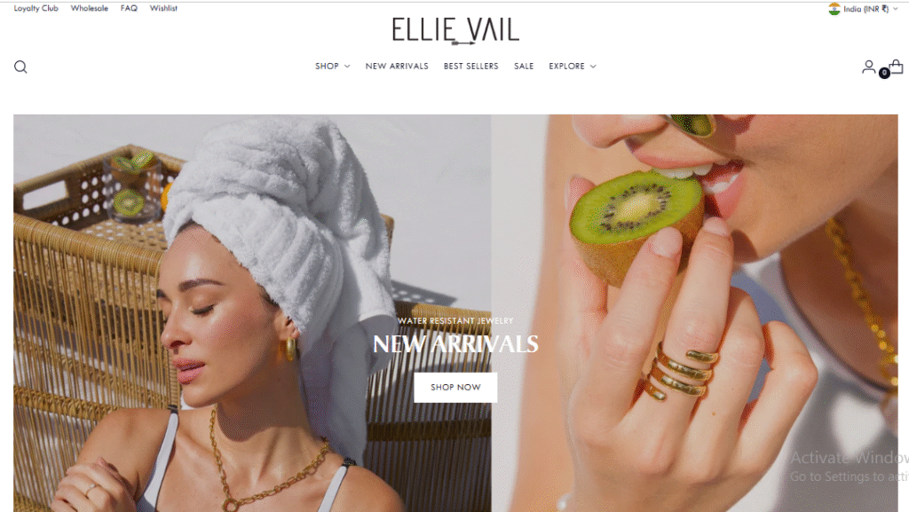 Ellie Vail Jewelry Homepage