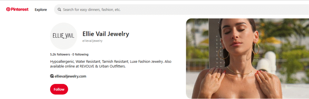 Ellie Vail Jewelry Pinterest Profile