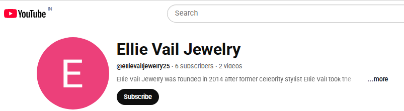 Ellie Vail Jewelry Instagram Profile