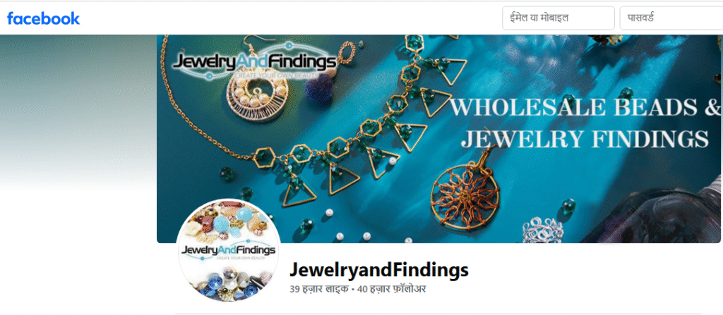 JewelryandFinding Facebook Profile