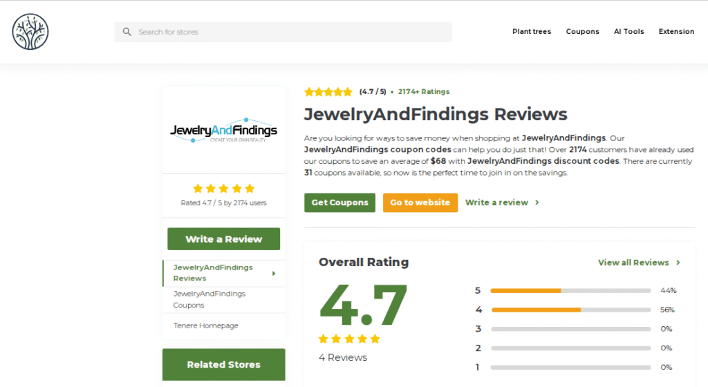 JewelryandFindings Review On TenereTeam