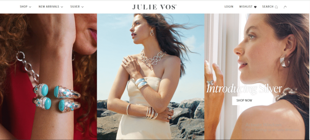 Julie Vos Jewelry Homepage