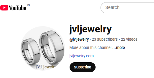 Jvl Jewelry YouTube Channel