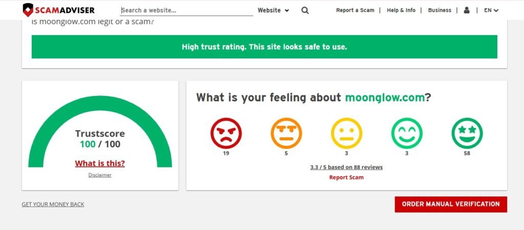Moonglow Jewelry Reviews On Scamadviser