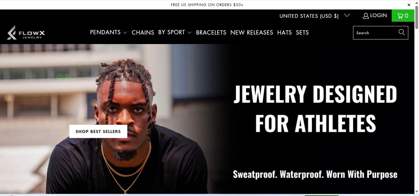 Flowx Jewelry Homepage