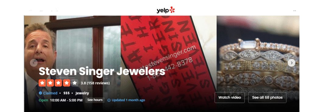 Steven Singer Jewelers Review On Yelp