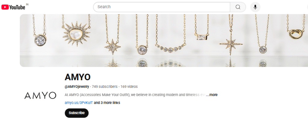 Amyo Jewelry YouTube Channel