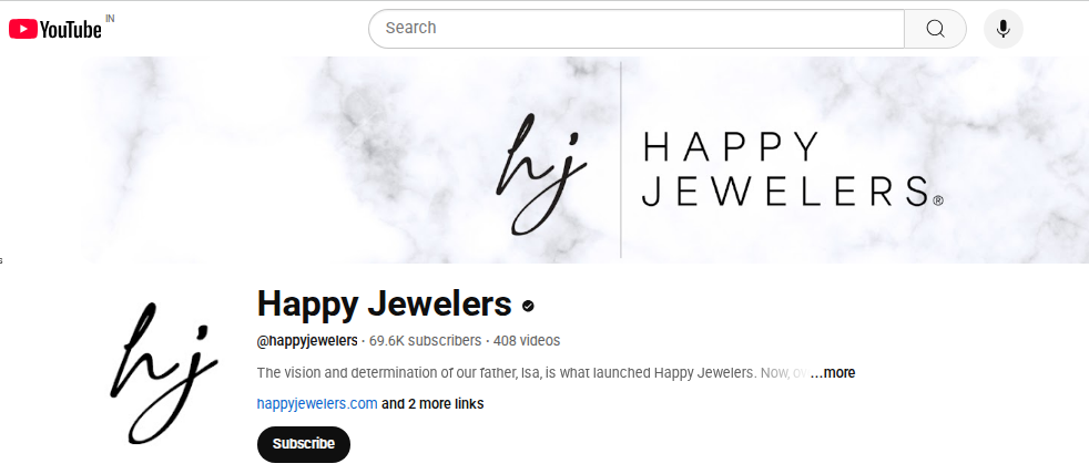 Happy Jewelers YouTube Channel