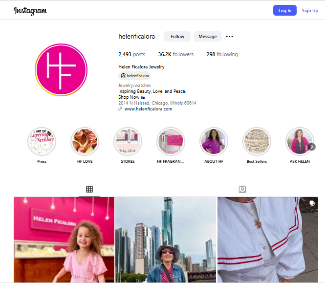 Helen Ficalora Review On Instagram