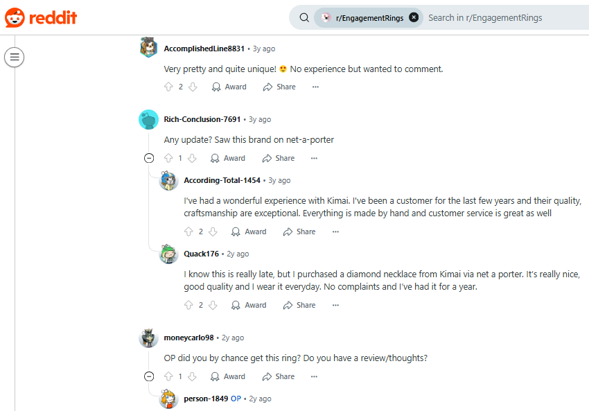 Kimai Jewelry Review On Reddit