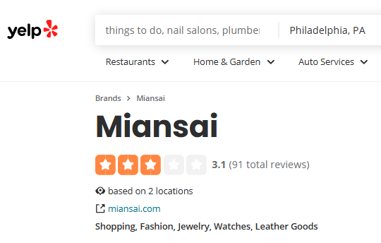 Minasai Jewelry Review On Yelp