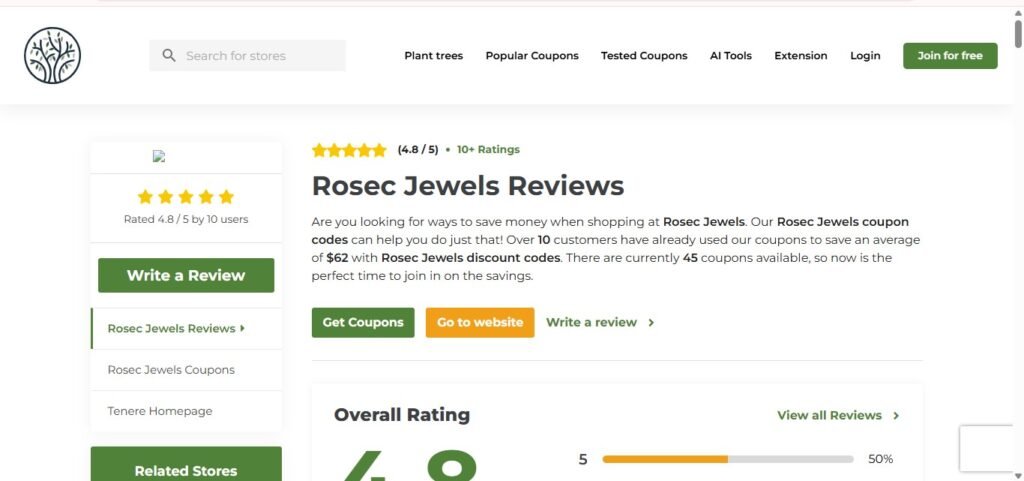 Rosec Jewels Reviews On TenereTeam