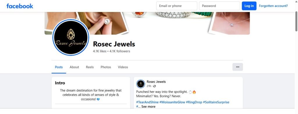 Rosec Jewels Facebook Profile
