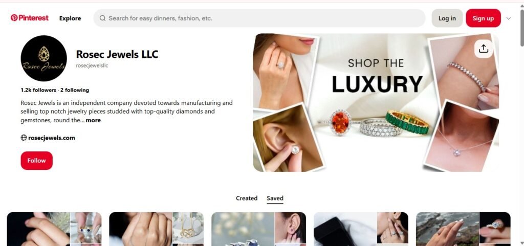 Rosec Jewels Pinterest Profile Image