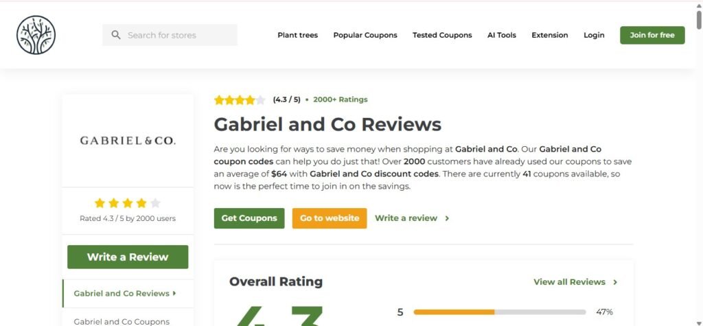 Gabriel & Co. Reviews On TenereTeam