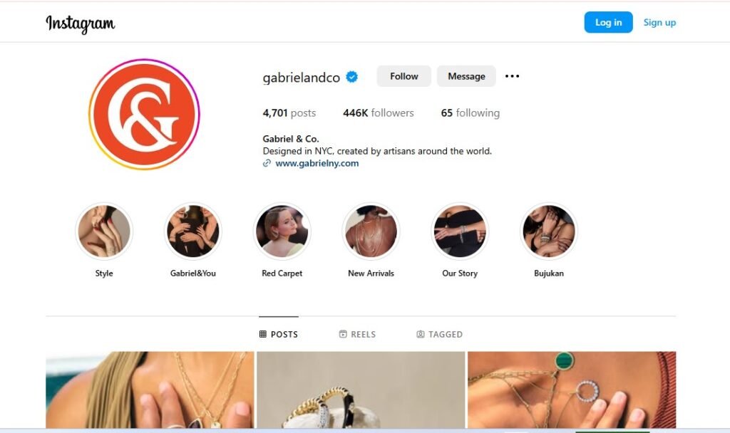 Gabriel & Co. Instagram Profile