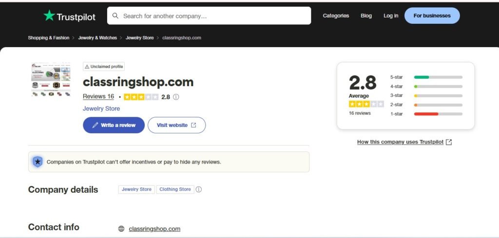 Class Ring Shop Reviews On Trustpilot