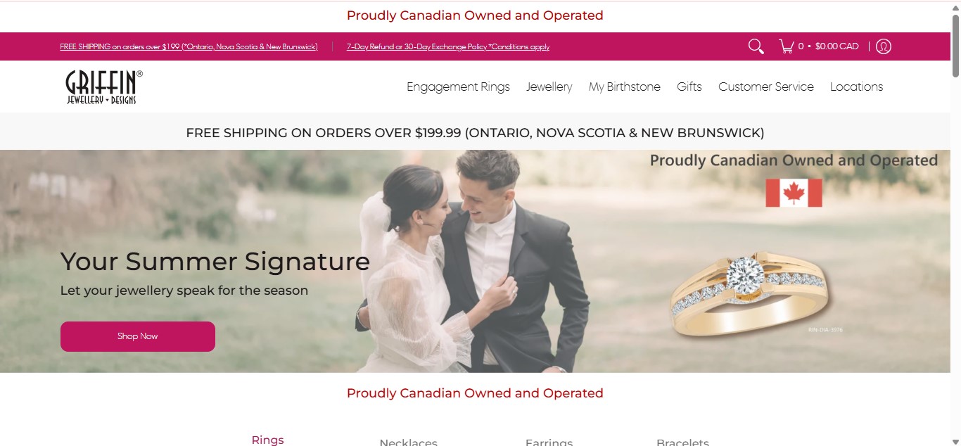 Griffin Jewellery Homepage Image