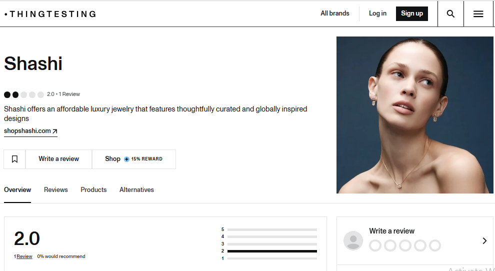 Shashi Jewelry Review On THINGHTESTING